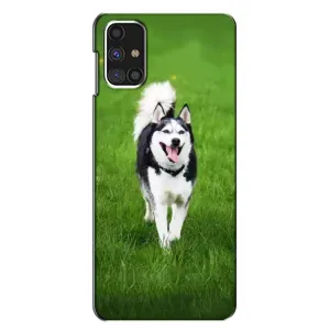 Чохол з Хаскі Samsung Galaxy M31s - (AlphaPrint) (Радісний Хаскі)