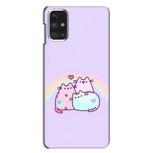 Чохол на Самсунг Галаксi M31с з Котиками (VPrint) (Радужний котик)