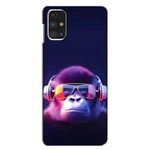 Чохол з Мавпами Samsung Galaxy M31s - (AlphaPrint) (Стильна мавпа)