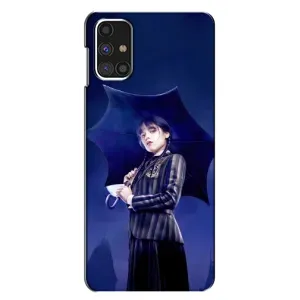 Чохли Венсдей на Samsung Galaxy M31s Уенсдей (AlphaPrint) (Венздей з парасолькою)