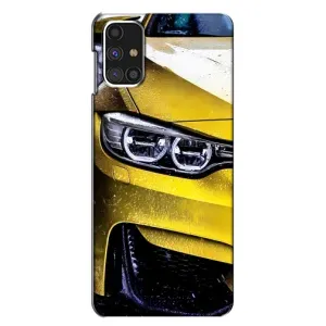 Чохли з Машинами на Самсунг Галаксi M31с (VPrint) (Жовта машина)