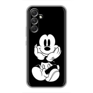 Эксклюзивный чехол для Samsung Galaxy M32 5g (AlphaPrint - Мультяшные) (Микки на черном)