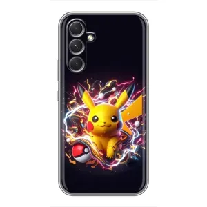 Чохол з Пікачу на Samsung Galaxy M32 5g (Пікачу з м'ячем)