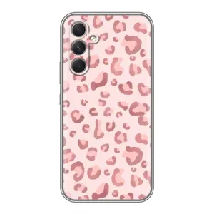 Чохол з розовим принтом для Samsung Galaxy M32 5g (Рожевий леопард)