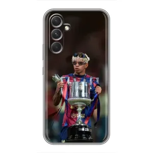 Чохол з футболістом Ламін Ямаль Samsung Galaxy M32 5g (Ямаль з кубком)