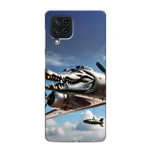 Чехол с мемом Тралалело тралала на Samsung Galaxy M32 (Бомбардиро крокодило)