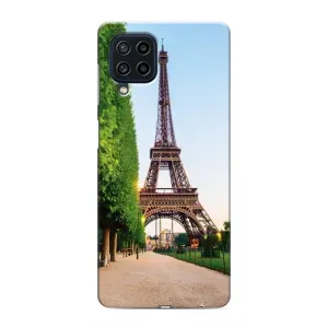 Чохол Ейфелева Вежа Samsung Galaxy M32 - (AlphaPrint) (Дорога до Парижу)