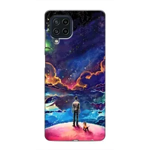 Космічні Чохли для Самсунг Галаксi М32 (VPrint) (Вид Галактики)