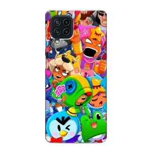 Чехлы Brawl Stars для Samsung Galaxy M32 (AlphaPrint) (Герої Бравл Старс)
