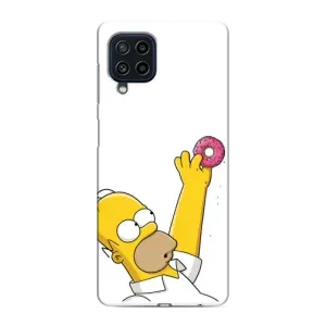 Чjхол з Сімпсонами для Samsung Galaxy M32 (VPrint) (Гомер з пончиком)