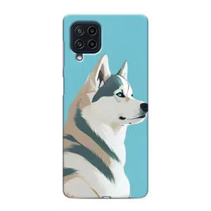 Чохол з Хаскі Samsung Galaxy M32 - (AlphaPrint) (Хаскі арт)