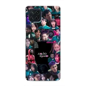 Чехол Гра в кальмара для Samsung Galaxy M32 (Коллаж Игра кальмара)