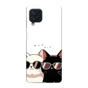 Чехол с рисунком кот на Samsung Galaxy M32 (Коты в очках)