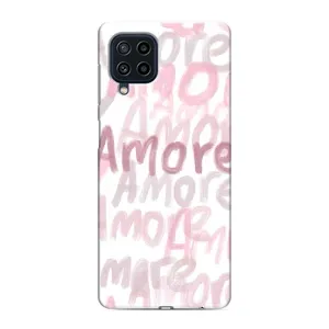Чохол з розовим принтом для Samsung Galaxy M32 (Аморе любов)