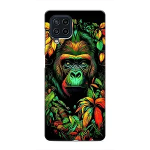 Чохол з Мавпами Samsung Galaxy M32 - (AlphaPrint) (Мавпа в квітах)