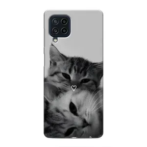 Чехол с рисунком кот на Samsung Galaxy M32 (Пара котов)