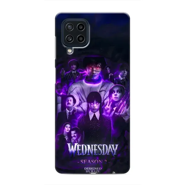 Чехол с принтом «Фиолетовая магия Уэнздей» для Samsung Galaxy M32