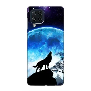 Захисні чохли для Самсунг Галаксi М32 (AlphaPrint) (ХІТ продаж) ВОВК (Вовк на місяць)