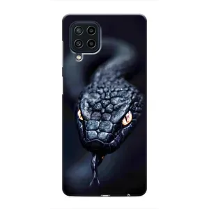 Чехол с картинкой «Хищники» для Samsung Galaxy M32 (Черная змея)