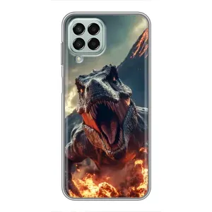 Чохол з картинкою 'Хижаки' для Samsung Galaxy M33 (5G) (M336B) (Вогняний динозавр)