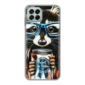 Чохол з принтом для Samsung Galaxy M33 (5G) (М336B) - (Прикольні) (AlphaPrint) (Єнот з банкою)