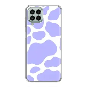 Чохол з принтом корови на Samsung Galaxy M33 (5G) (М336B) (Фіолетова Бурьонка)