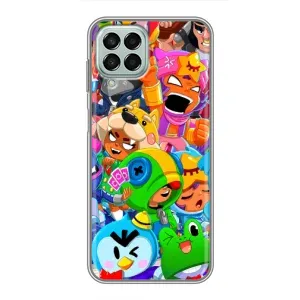 Чехлы Brawl Stars для Samsung Galaxy M33 (5G) (M336B) (AlphaPrint) (Герои Бравл Старс)
