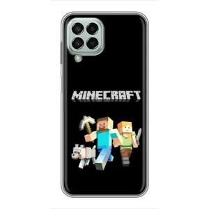 Чехол Майнкрафт на Samsung Galaxy M33 (5G) (M336B) (AlphaPrint) Minecraft (герои Minecraft)
