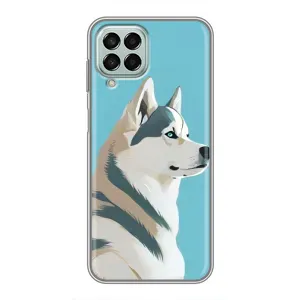 Чохол з Хаскі Samsung Galaxy M33 (5G) (M336B) - (AlphaPrint) (Хаскі арт)