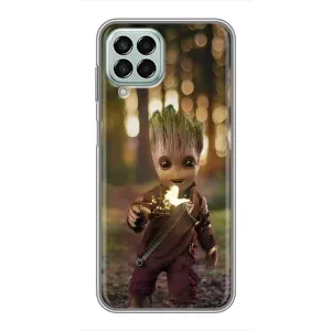 Чехол МАРВЕЛ для Самсунг М33 (5G) (AlphaPrint) (I am Groot)