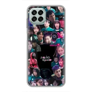 Чехол Гра в кальмара для Samsung Galaxy M33 (5G) (M336B) (Коллаж Игра кальмара)