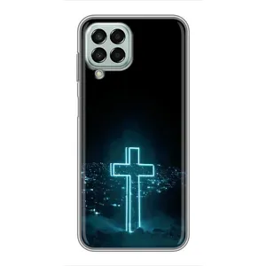 Чехол для Samsung Galaxy M33 (5G) (M336B) (AlphaPrint) - (Христианские) (Крест и город)