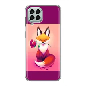 Чохли з картинкою Лисичка для Samsung Galaxy M33 (5G) (M336B) (VPrint) (Лиса з трояндою)