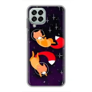 Чохли з картинкою Лисичка для Samsung Galaxy M33 (5G) (M336B) (VPrint) (Лисички космонавти)