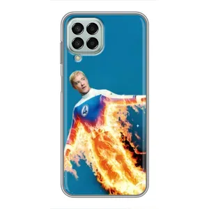 Чехол с принтом Фантастическая четверка для Samsung Galaxy M33 (5G) (M336B) (Человек-факел в огне)