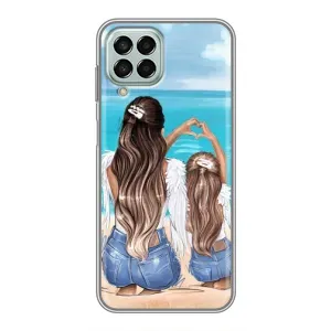 Чохол з друком для Samsung Galaxy M33 (5G) (M336B) - (Мама з дитинкою) (AlphaPrint) (Мама з донькою)