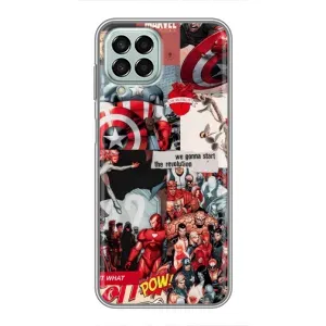 Чехол МАРВЕЛ для Самсунг М33 (5G) (AlphaPrint) (Марвел Комикс)