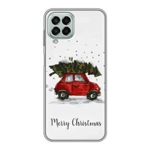 Різдвяні, Святкові Чохли для Samsung Galaxy M33 (5G) (М336B) (Авто з ялинкою)