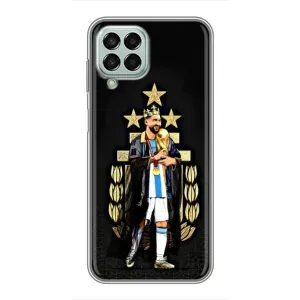 Чехлы для Samsung Galaxy M33 (5G) (M336B) (Leo чемпион) (AlphaPrint) (Месси Король)