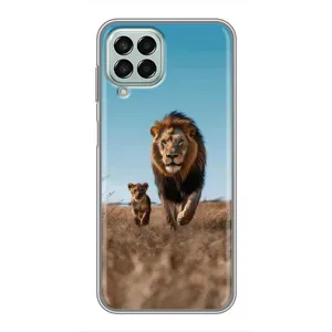 Чехол Король лев на Самсунг М33 (5G) (Мусафа и Симба)