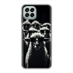 Чохол з принтом стильні тварини для Samsung Galaxy M33 (5G) (М336B) (Овечка в окулярах)