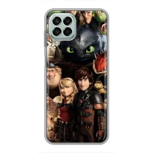 Чехол как приручить дракона на Samsung Galaxy M33 (5G) (M336B) (Персонажи дракона)