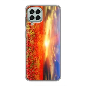 Чехол с картинкой (Стильные) для Самсунг М33 (5G) - (AlphaPrint) (Поле тюльпанов)