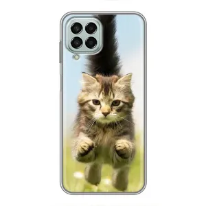 Чохли з Котиками для Samsung Galaxy M33 (5G) (M336B) (VPrint) (Прижок кота)
