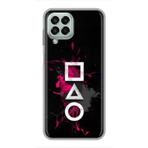 Чехол Гра в кальмара для Samsung Galaxy M33 (5G) (M336B) (Символы Игра кальмара)