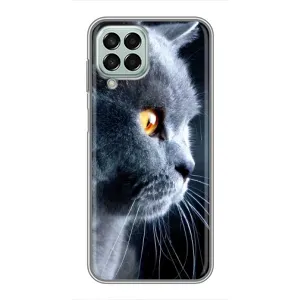 Чохли з Котиками для Samsung Galaxy M33 (5G) (M336B) (VPrint) (Сірий Кіт)