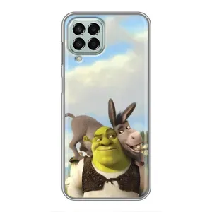 Чехол с мультфильмом Шрек на Samsung Galaxy M33 (5G) (M336B) (Шрек и Осел)