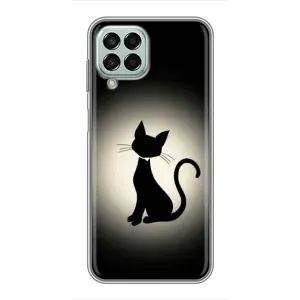 Чохол з принтом для Samsung Galaxy M33 (5G) (M336B) (AlphaPrint) Модні коти (Силует котика)