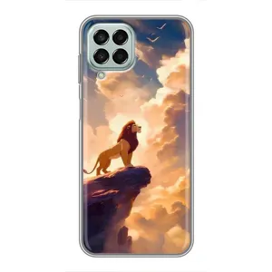 Чехол Король лев на Самсунг М33 (5G) (Симба на скале)