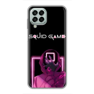 Чехол Гра в кальмара для Samsung Galaxy M33 (5G) (M336B) (Неоновый охранник игры)